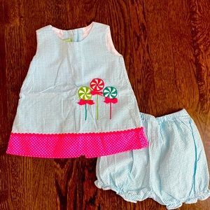 Baby Seersucker Dress (2 piece)